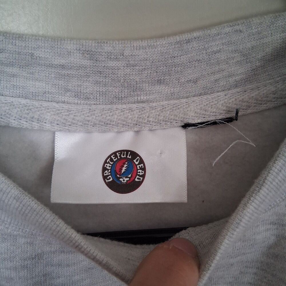 Grateful Dead Dancing Embroidered Bears Cropped Sweatshirt XL Loungewear Errands - Picture 7 of 7